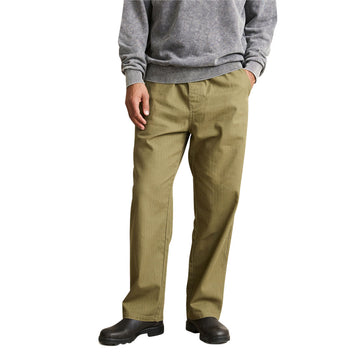 Rhythm Essential Herringbone Jam Pants - Olive