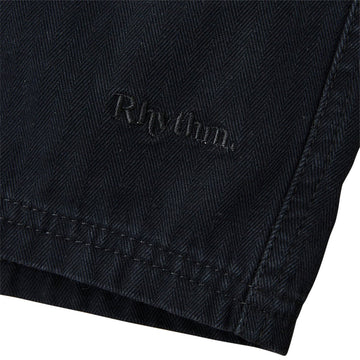 Rhythm Haight Herringbone Shorts - Vintage Black