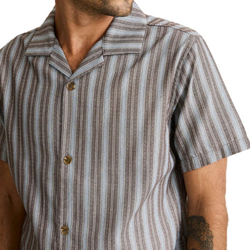 Rhythm Vacation Stripe Shirt - Chocolate