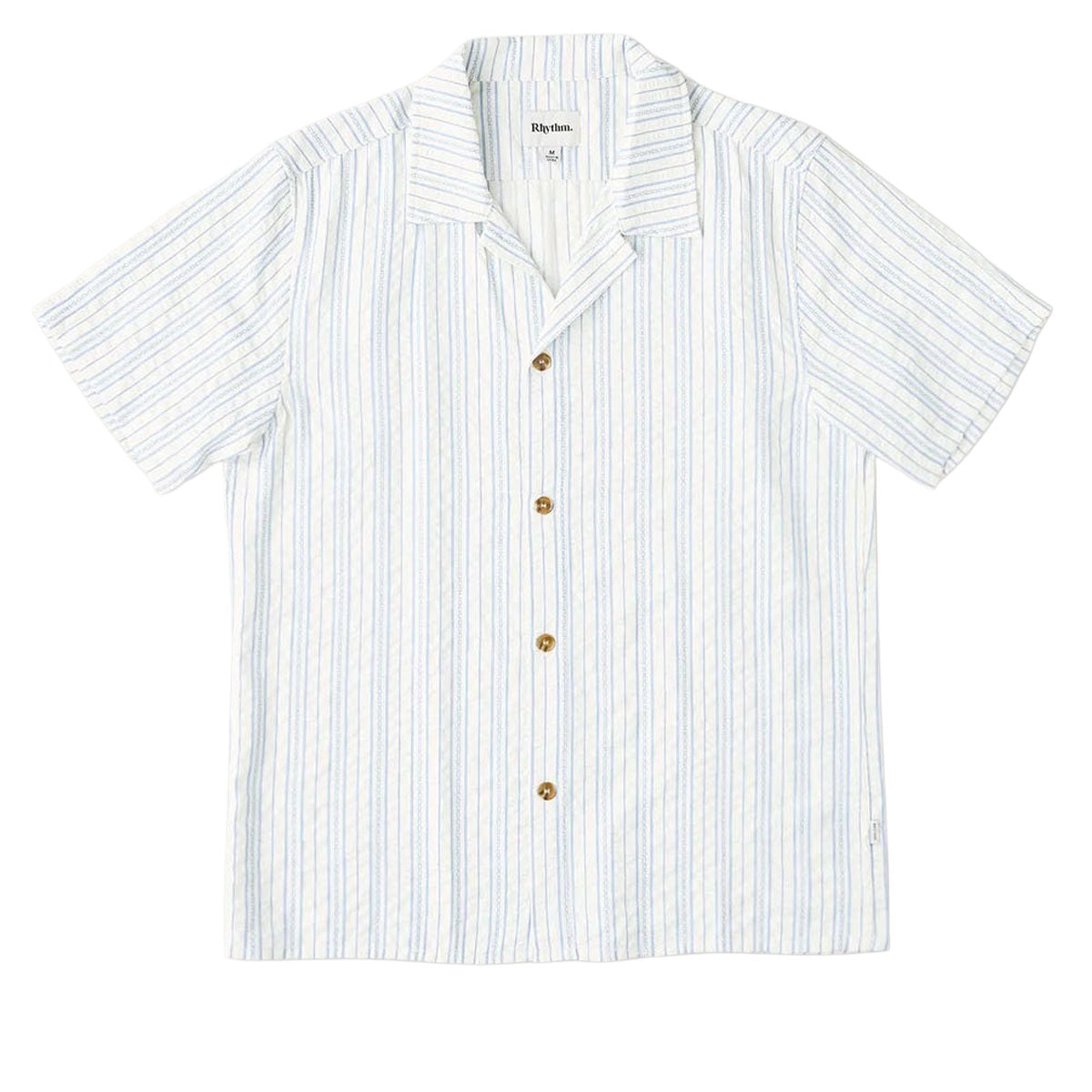 Rhythm Novelty Stripe Shirt - White – CCS