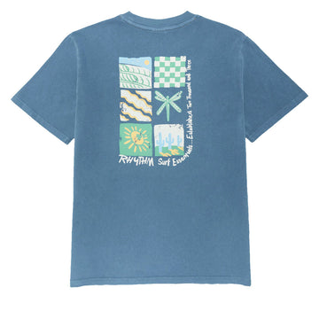 Rhythm Mementos Vintage T-Shirt - Bluestone