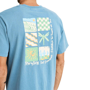 Rhythm Mementos Vintage T-Shirt - Bluestone