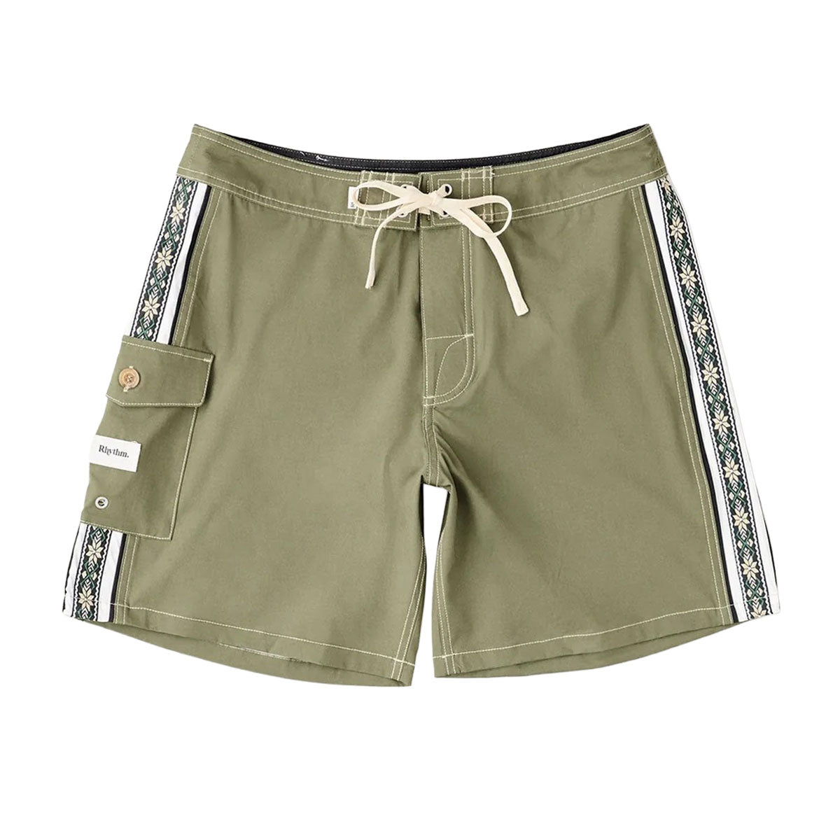Rhythm Panel Stripe Boardshorts - Olive – CCS