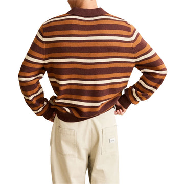 Rhythm Striped Rugby Sweater - Oak