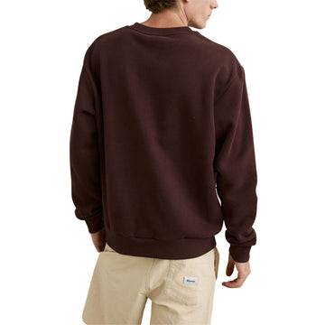 Rhythm Radio Sounds Fleece Crew Sweatshirt - Chestnut