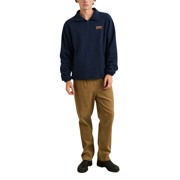 Rhythm Diego Quarter Zip Sweatshirt - Navy