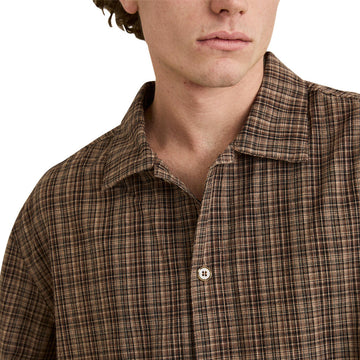 Rhythm Relaxed Brady Check Shirt - Coffee