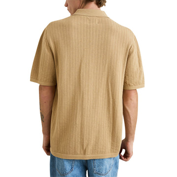 Rhythm Textured Knit Shirt - Sand