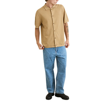 Rhythm Textured Knit Shirt - Sand