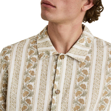 Rhythm Paisley Stripe Shirt - Natural