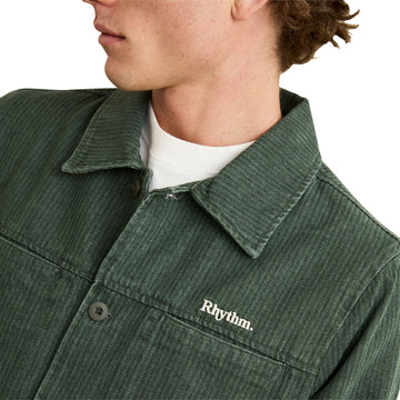 Rhythm Harlan Long Sleeve Shirt - Olive