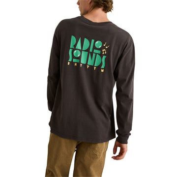Rhythm Radio Sounds Vintage Long Sleeve T-Shirt - Vintage Black