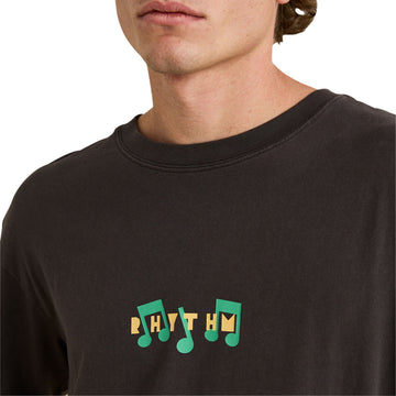 Rhythm Radio Sounds Vintage Long Sleeve T-Shirt - Vintage Black