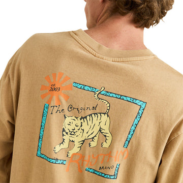 Rhythm Tiger Vintage Long Sleeve T-Shirt - Sand
