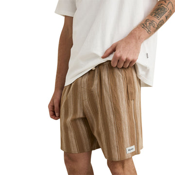 Rhythm Jacquard Stripe Jam Shorts - Sand