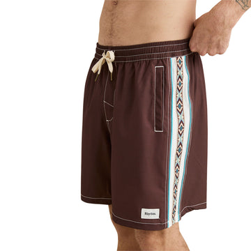 Rhythm Panel Stripe Boardshorts - Chestnut