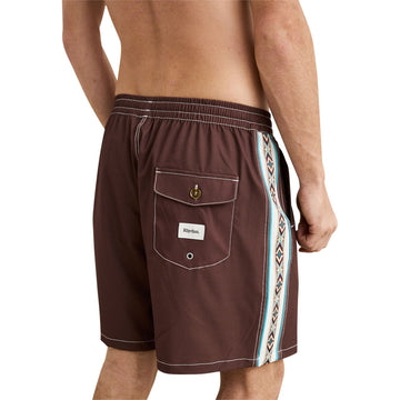 Rhythm Panel Stripe Boardshorts - Chestnut