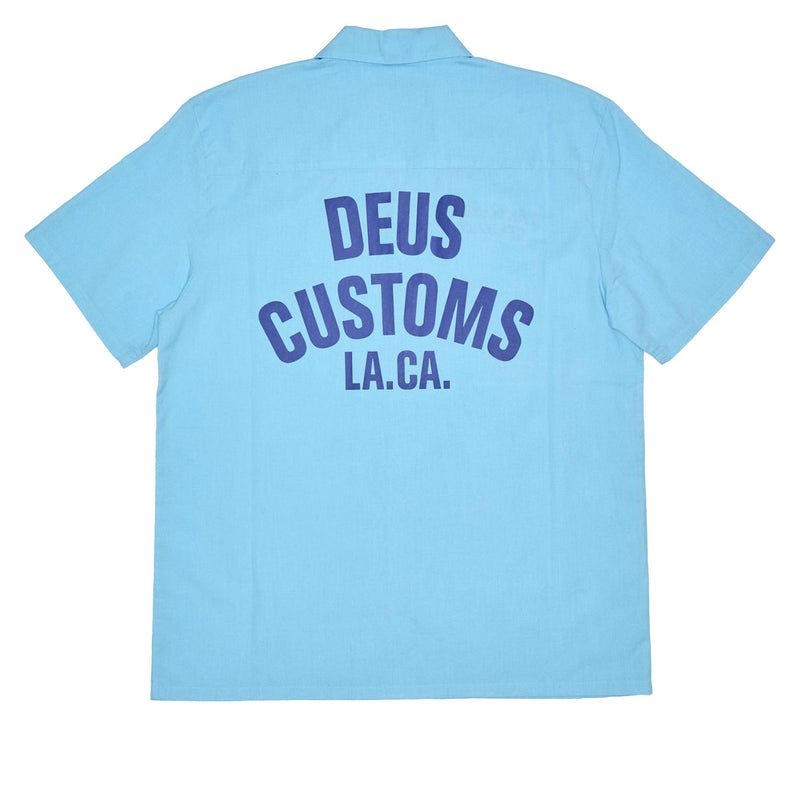 Deus Ex Machina Forecourt Shirt - Sky Blue