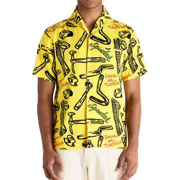 Deus Ex Machina Specter Tool Shirt - Canary Yellow