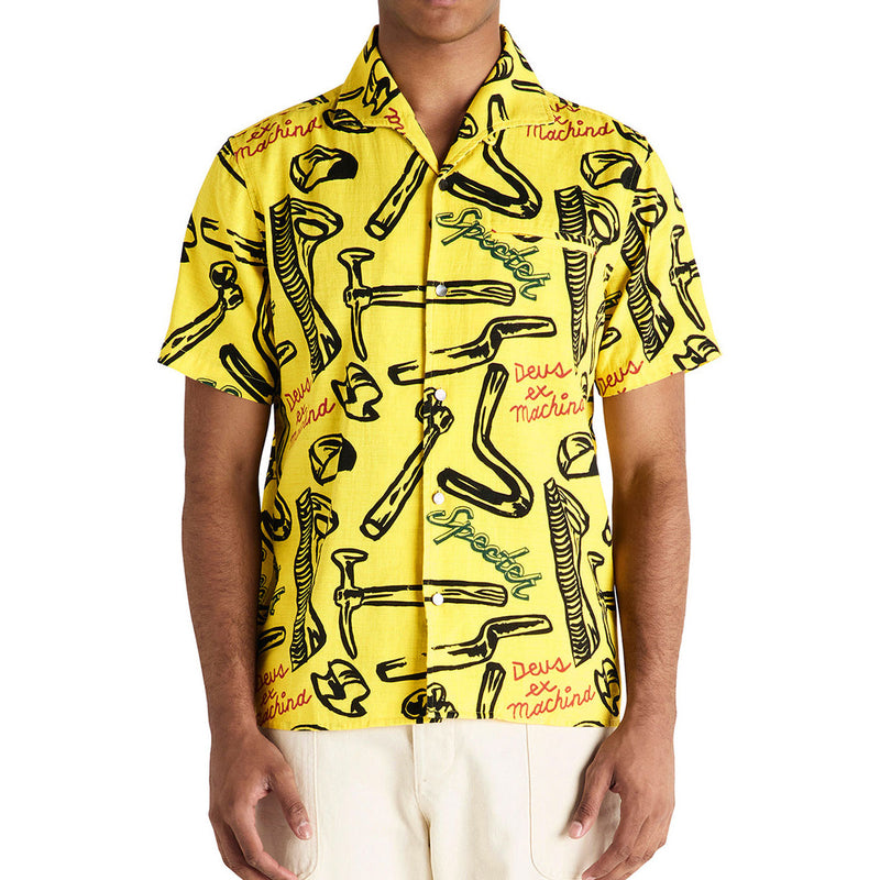 Deus Ex Machina Specter Tool Shirt - Canary Yellow