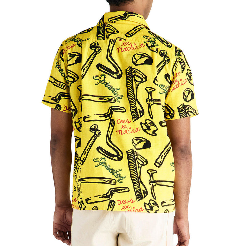 Deus Ex Machina Specter Tool Shirt - Canary Yellow