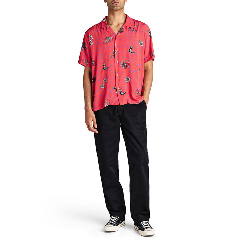 Deus Ex Machina Vibrant Virus Shirt - Strawberry