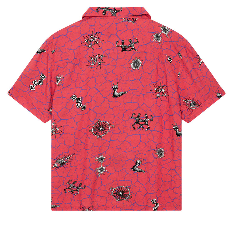 Deus Ex Machina Vibrant Virus Shirt - Strawberry