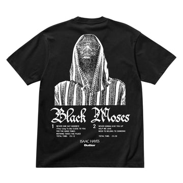 Butter Goods Black Moses T-Shirt - Washed Black