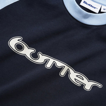 Butter Goods Witness Raglan T-Shirt - Sky/Navy