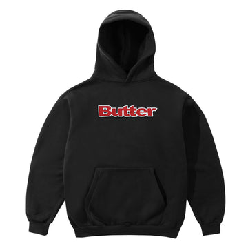 Butter Goods Ripstop Logo Applique Hoodie - Black