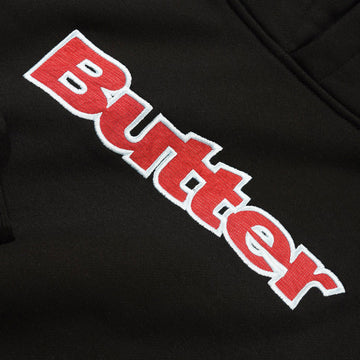 Butter Goods Ripstop Logo Applique Hoodie - Black