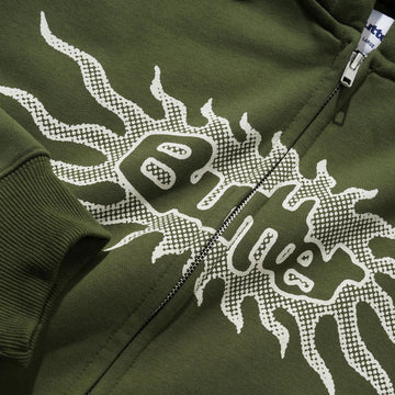Butter Goods Solar Zip-Thru Hoodie - Army