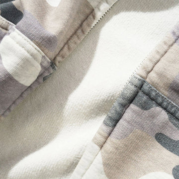Butter Goods Stretch Zip-Thru Hoodie - Snow Camo