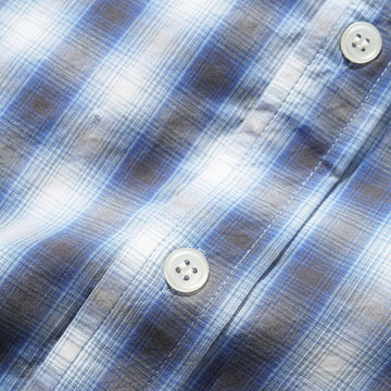 Butter Goods Shadowplaid Long Sleeve Shirt - Blue
