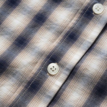 Butter Goods Shadowplaid Long Sleeve Shirt - Tan