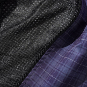 Butter Goods Plaid Nylon Jacket - Navy