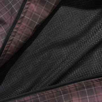 Butter Goods Plaid Nylon Jacket - Burgundy