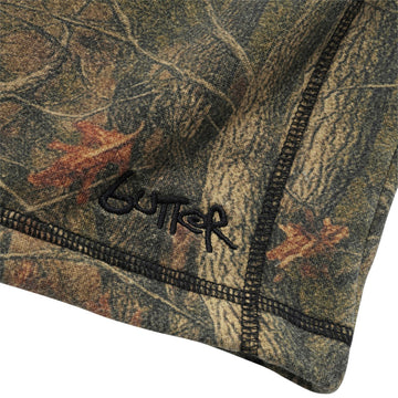 Butter Goods Overlock Stitch Fleece Shorts - Forest Camo