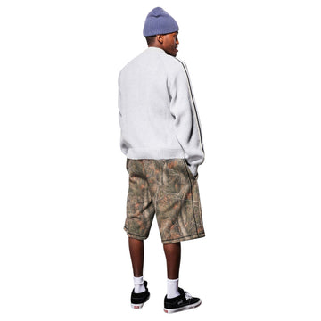 Butter Goods Overlock Stitch Fleece Shorts - Forest Camo