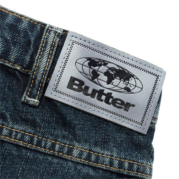 Butter Goods Solar Fade Denim Shorts - Blue Tint Ripple