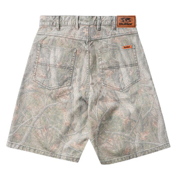 Butter Goods Baggy Denim Shorts - Forest Camo