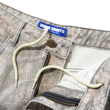 Butter Goods Baggy Denim Shorts - Forest Camo