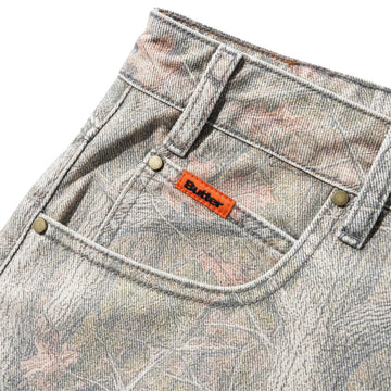 Butter Goods Baggy Denim Shorts - Forest Camo
