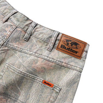 Butter Goods Baggy Denim Shorts - Forest Camo