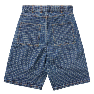 Butter Goods Big Grid Denim Shorts - Indigo