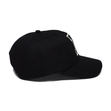 Butter Goods Collegiate 6 Panel Hat - Black