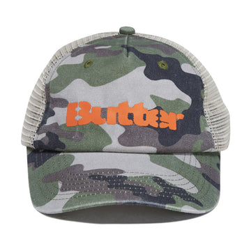 Butter Goods Stencil Trucker Hat - Camo