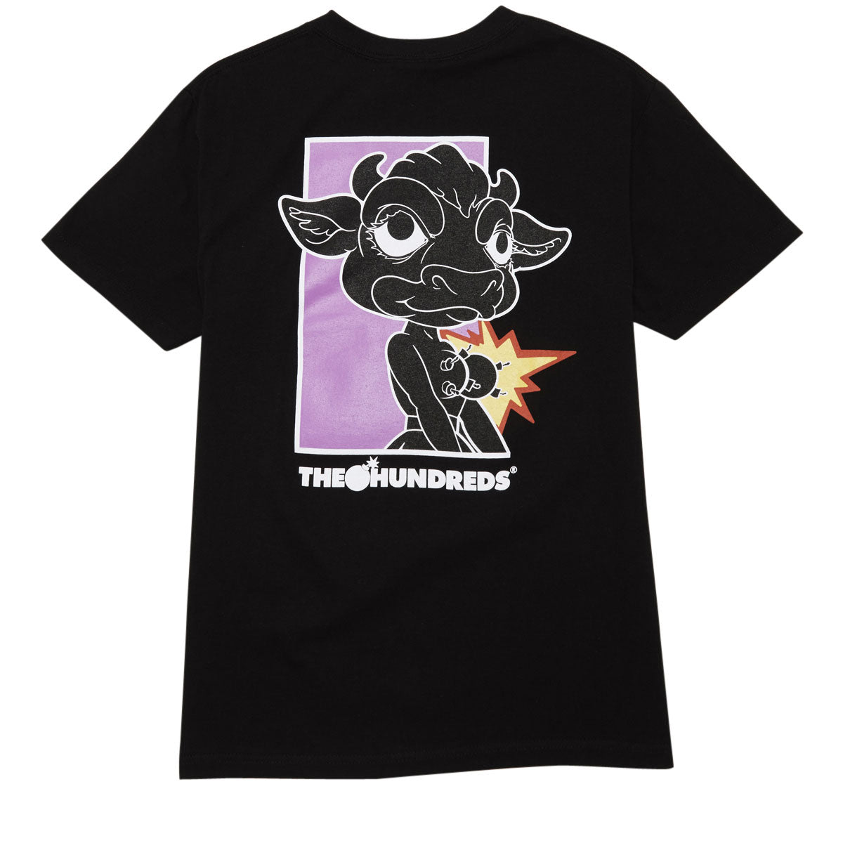 The Hundreds x Ron English Cow Girl T-Shirt - Black image 1