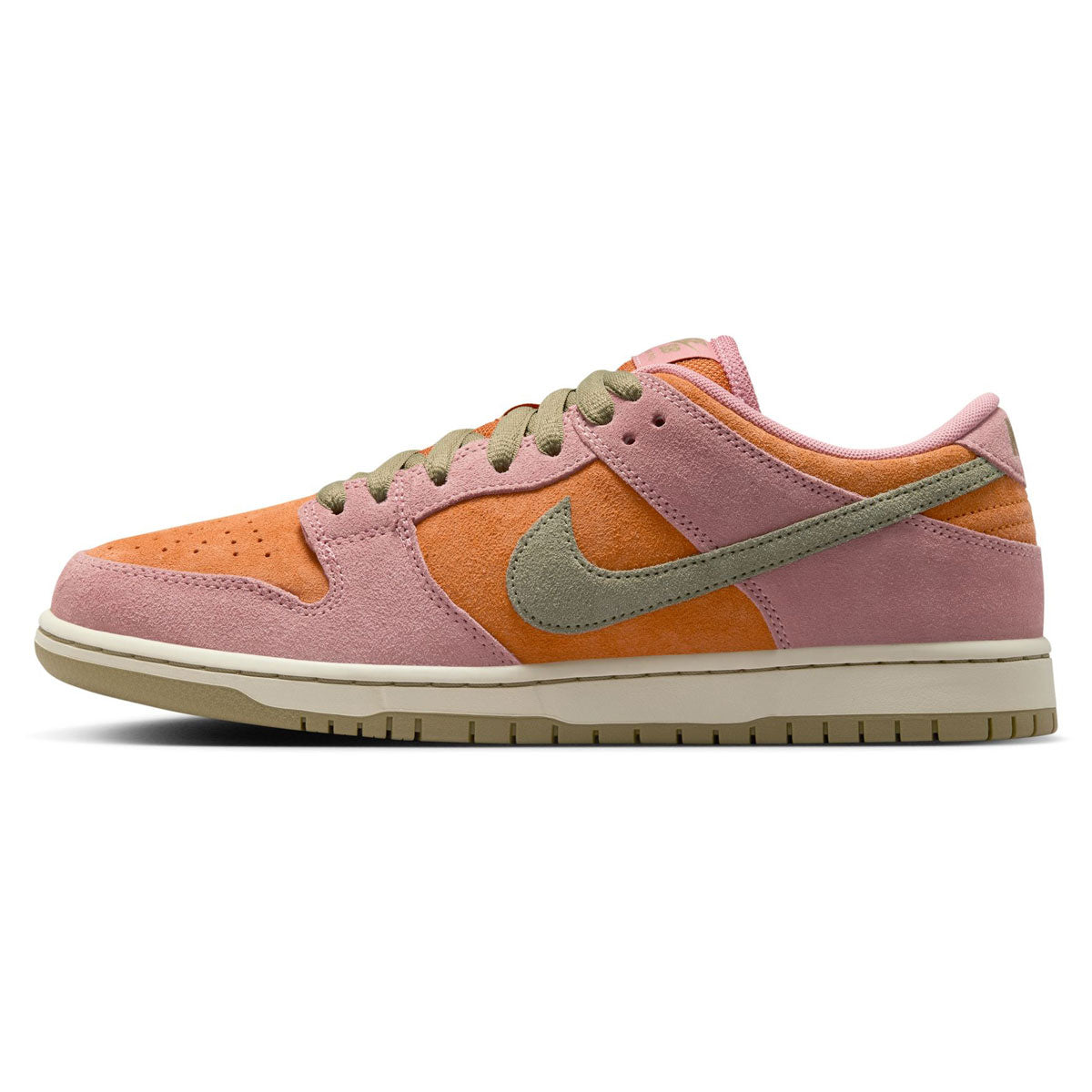 Nike SB Dunk Low Pro Shoes - Red Stardust/Neutral Olive/Monarch