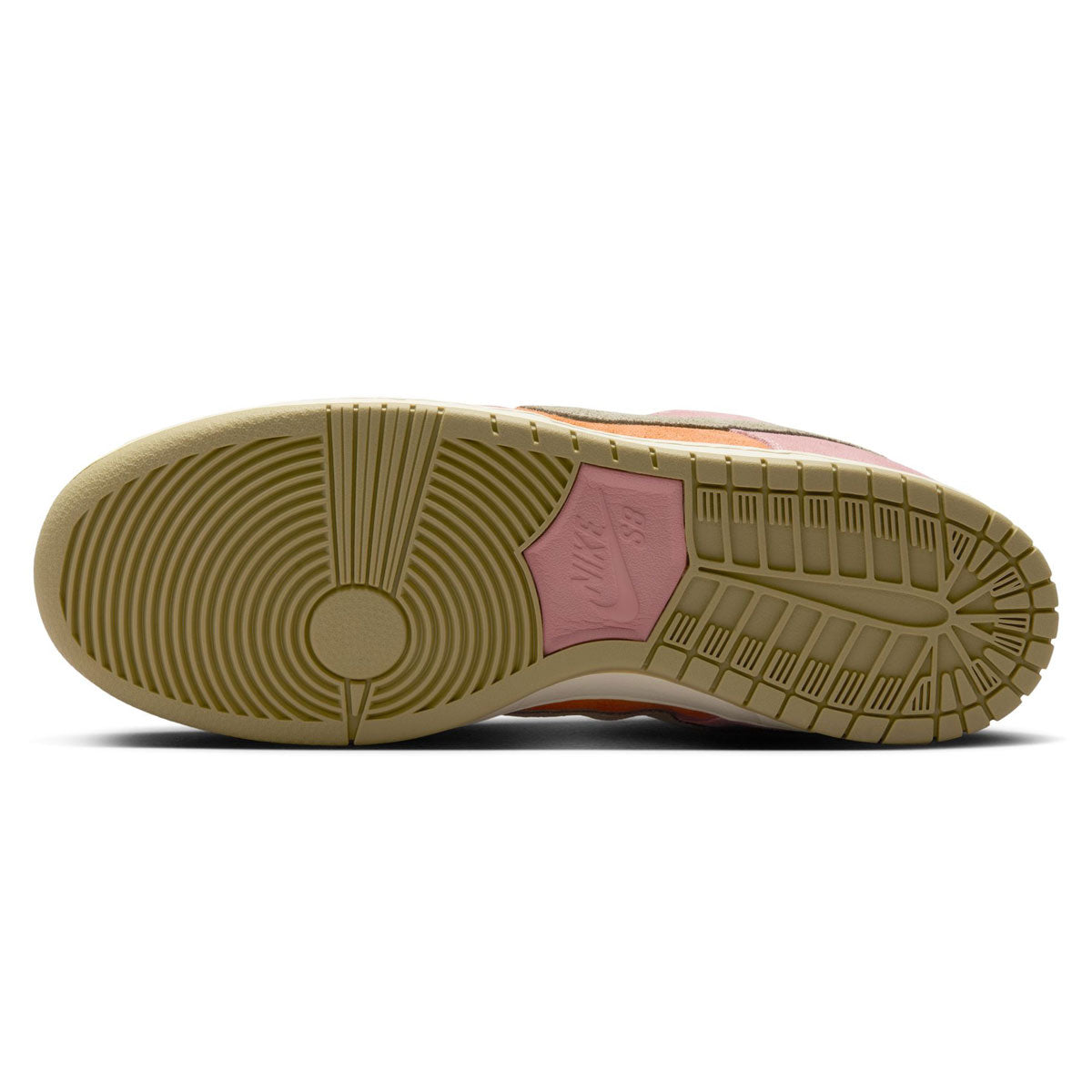 Nike SB Dunk Low Pro Shoes - Red Stardust/Neutral Olive/Monarch